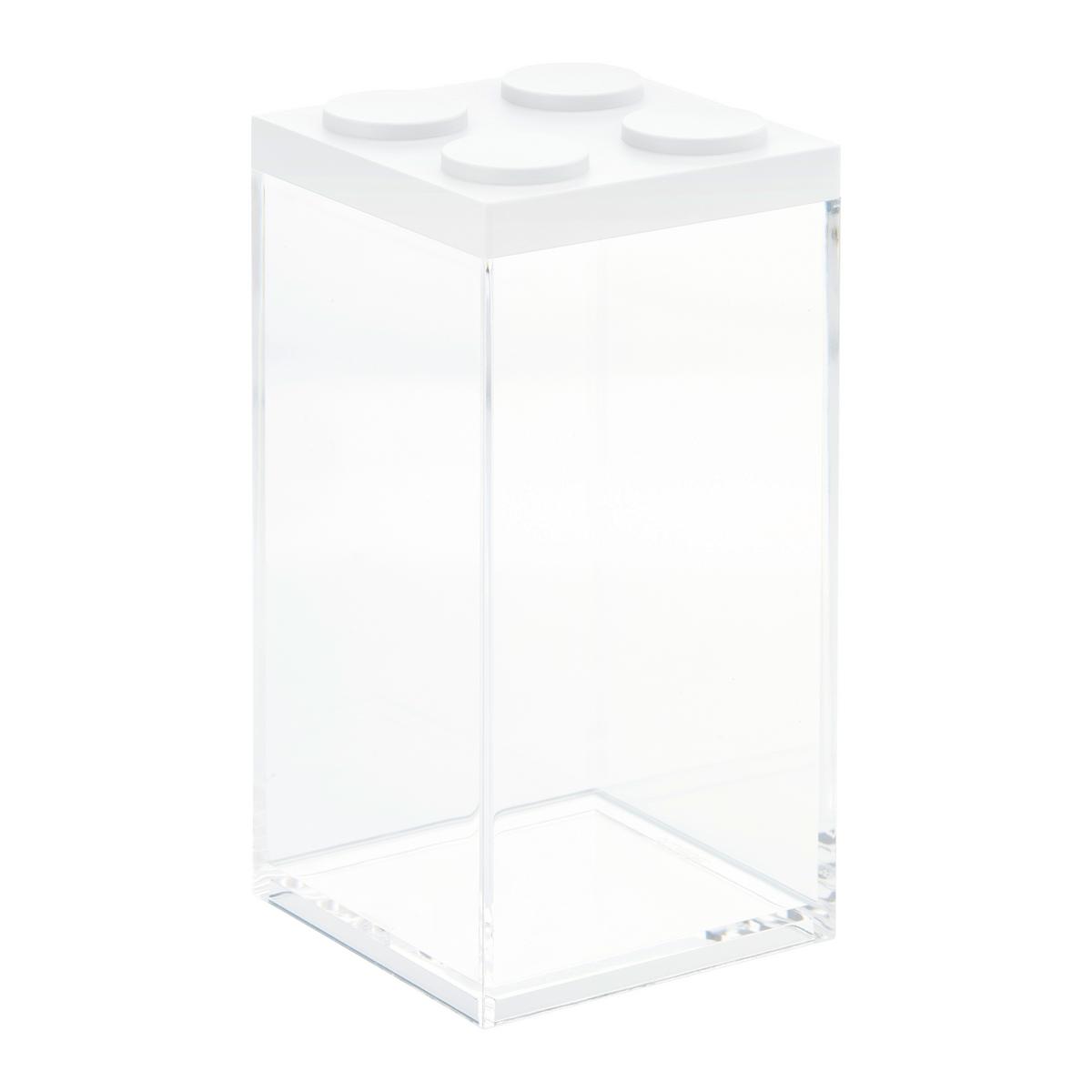 Vorratsdose Esila Transparent/Weiß ca. 1,5 l - Transparent/Weiß, Kunststoff (10/10/20,5cm)