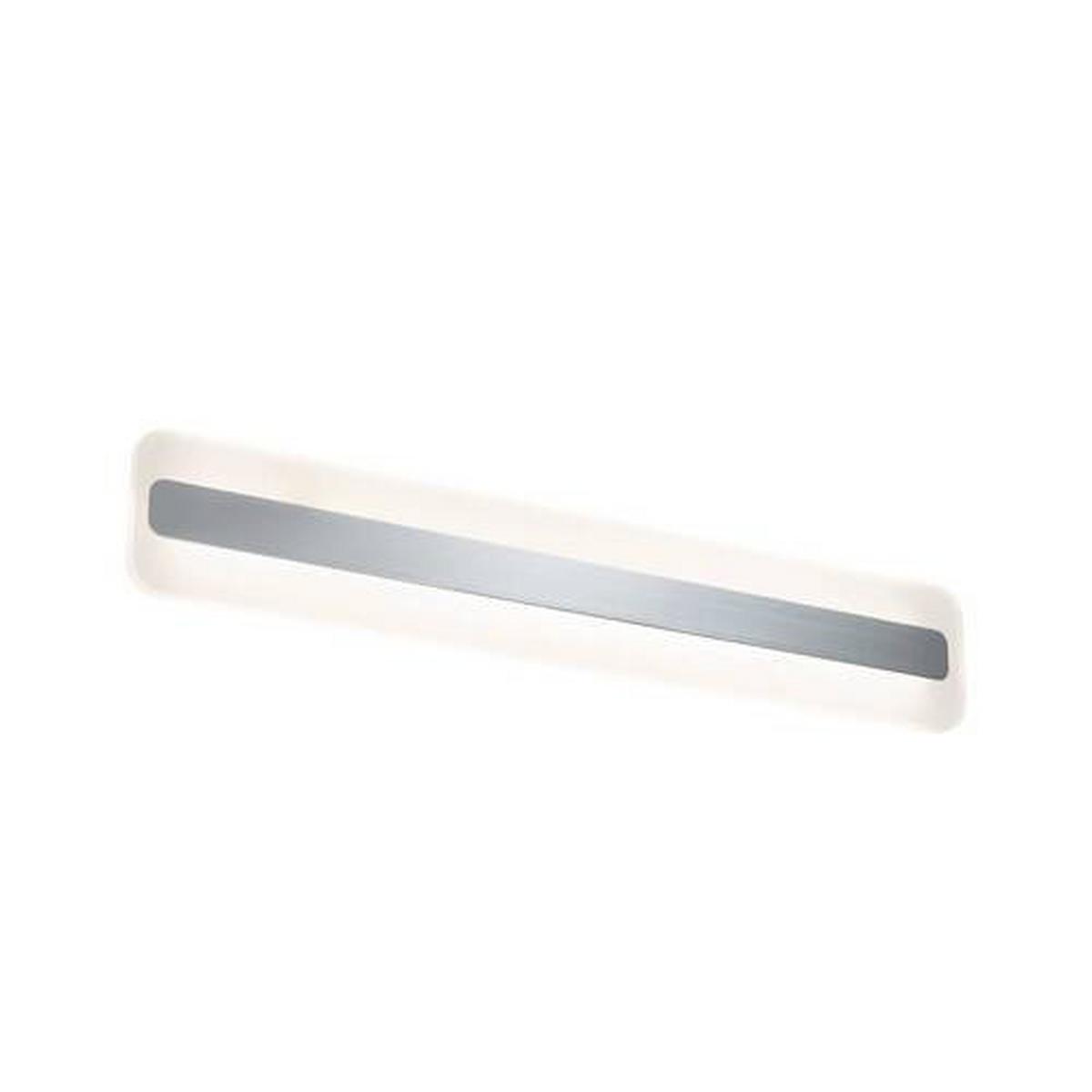 LED-Deckenleuchte Lukida in Weiß/Chromfarben max. 9 W - Chromfarben/Weiß, Basics, Metall (60/10cm) - Paulmann