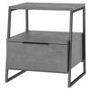 BEISTELLTISCH PAL BEISTELLTISCH - Schwarz/Grau, Design, Holzwerkstoff/Metall (45/50/41cm) - Livetastic