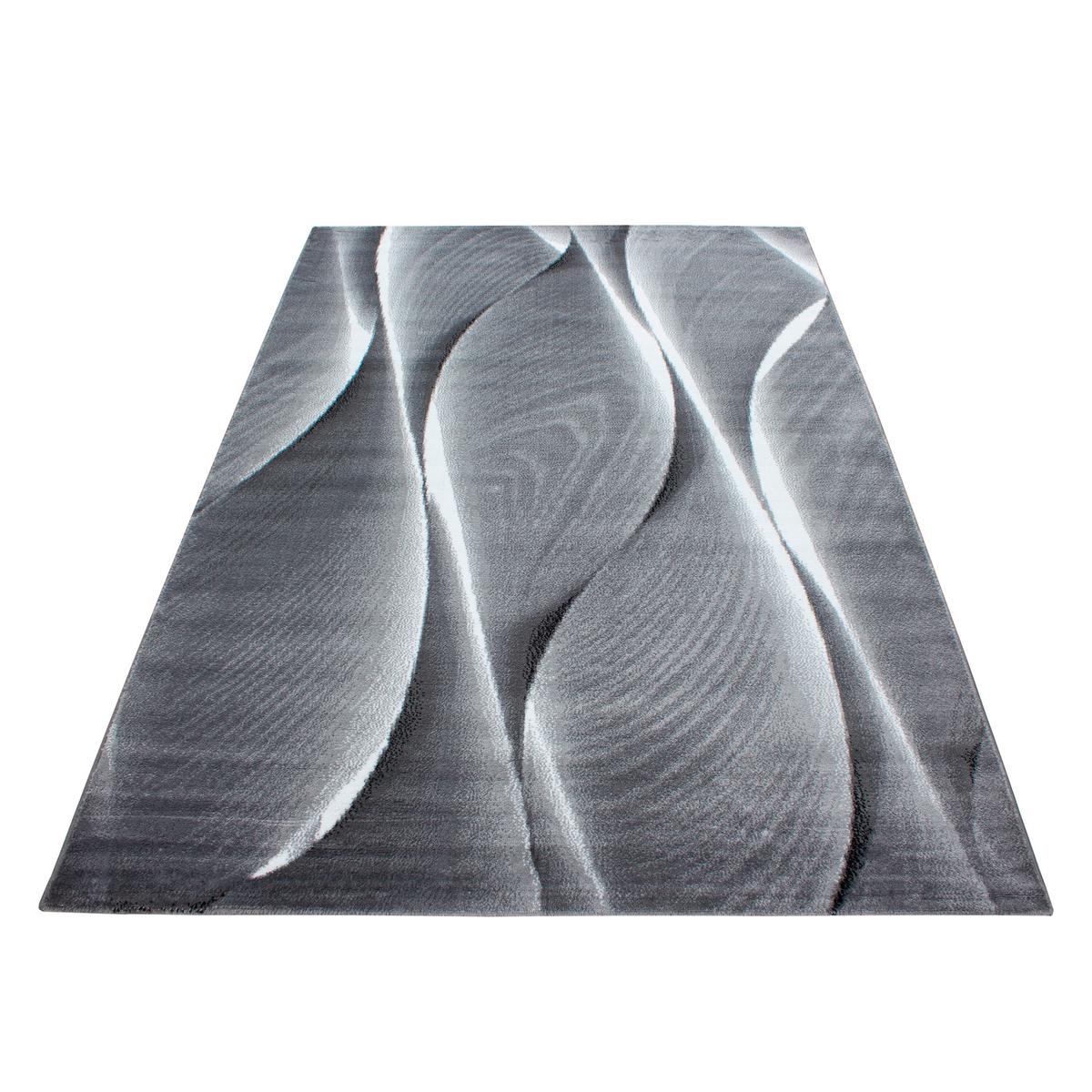 Flachwebeteppich Parma Schwarz ca. 140x200cm - Schwarz, Design, Textil (140/200cm) - Novel