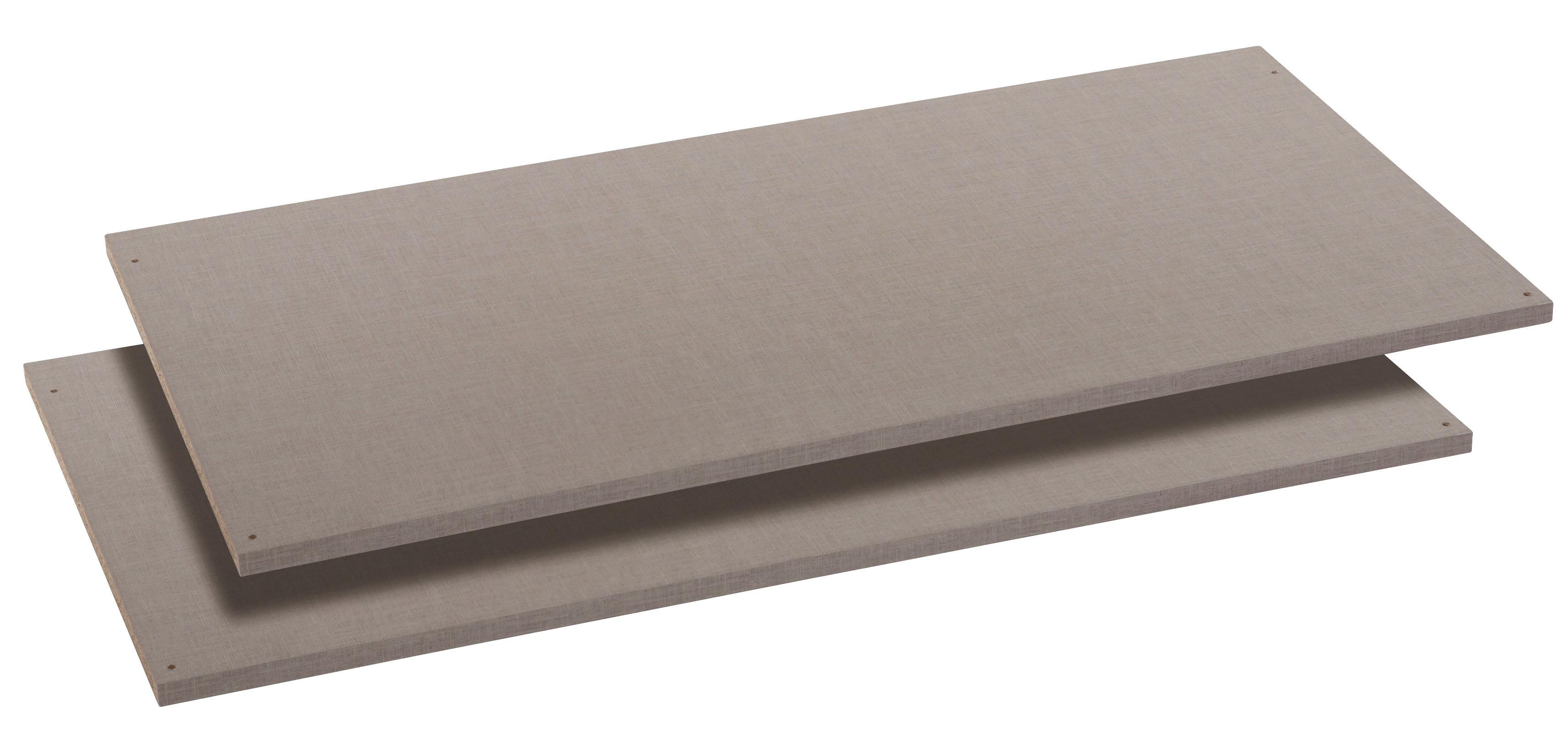 Belső Polc Szett 2db Szürke Bert - szürke, Basics, faalapú anyag (110/50cm)