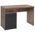 Pisalna Miza Tokio -exklusiv- - odtenki umazano rjave/črna, Moderno, kovina/umetna masa (110/76,5/52,7cm) - Mömax modern living