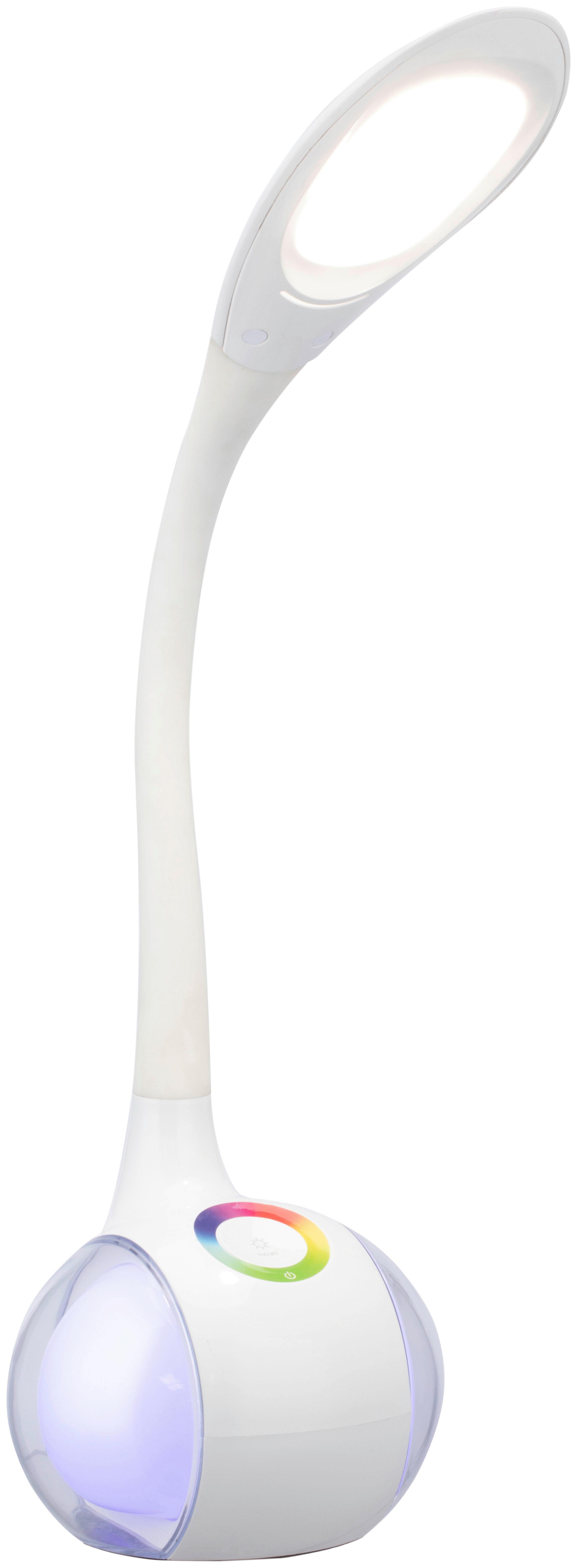 Lampă de birou Nihat - alb, Modern, plastic/metal (12,5/12,5/34cm) - Mömax