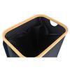 RETURKASSE FÖR PET-FLASKOR PET - svart, Klassisk, textil/naturmaterial (44/33/70cm) - Mömax