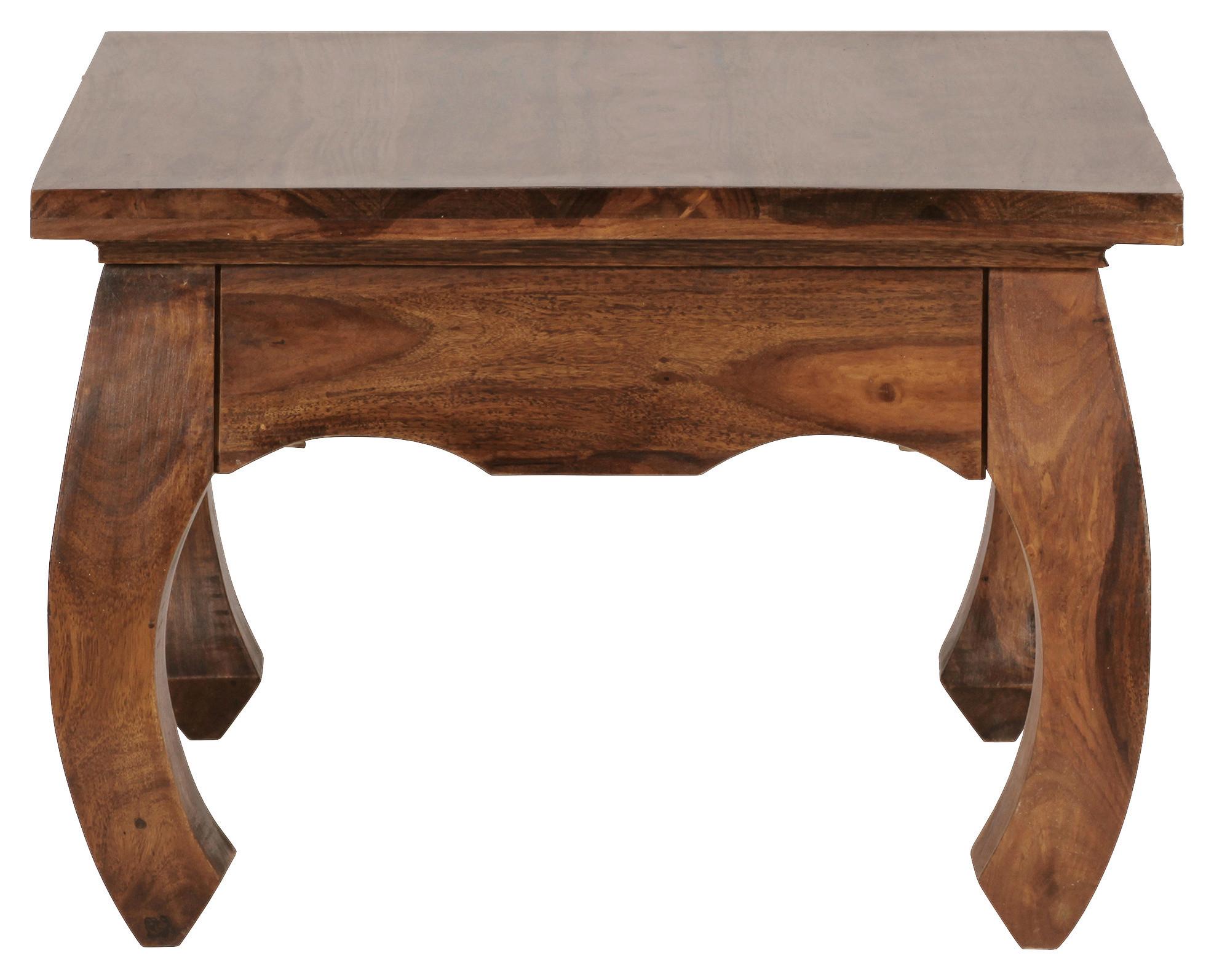 Couchtisch Opium in Sheeshamfarben Echtholz - Sheeshamfarben, Design, Holz (60/60/40cm) - MID.YOU