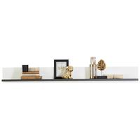 Stenska Polica Alassio - bela/barve grafita, Moderno, leseni material (156,3/17,5/21,6cm) - Premium Living