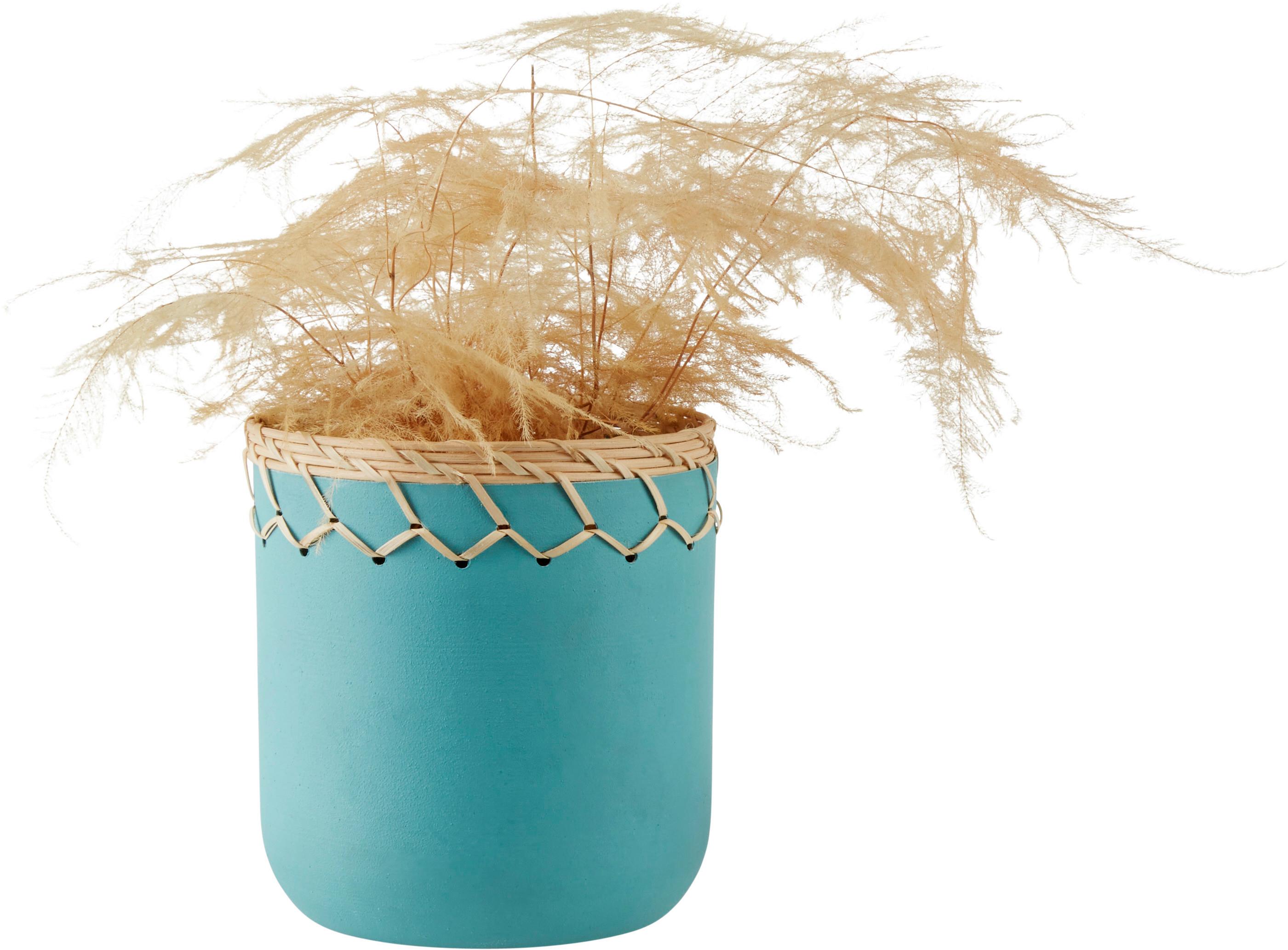 Cvetlični Lonček Nature I -Paz- - pastelno modra, Trend, kovina (15/17cm) - Modern Living