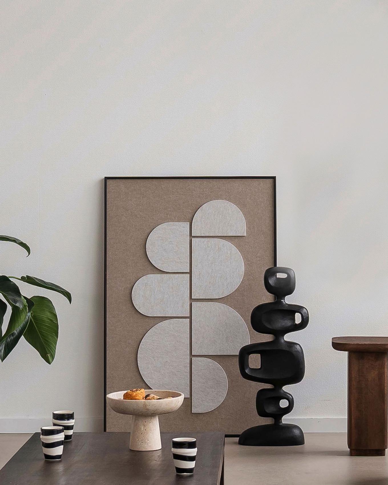 BILD FELTRO-2-D-80X120-AKVELT-BAKZW - Schwarz/Braun, Basics, Holz/Kunststoff (80/120/10cm)