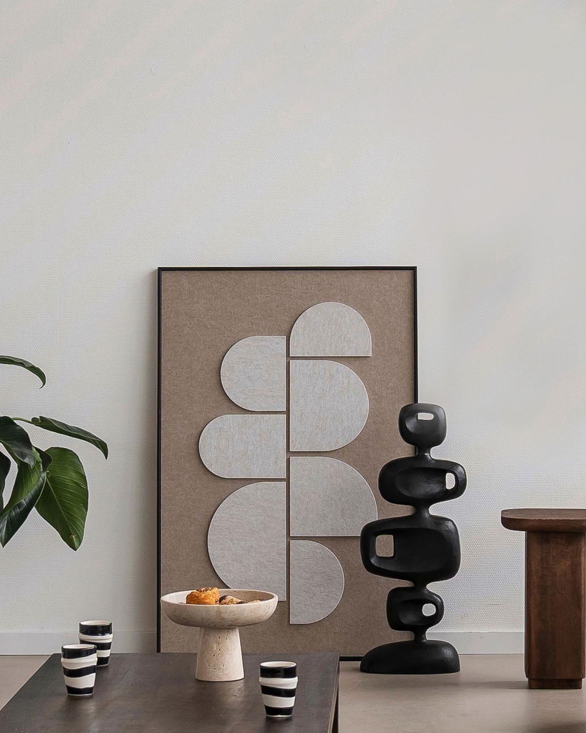 BILD FELTRO-2-D-80X120-AKVELT-BAKZW - Schwarz/Braun, Basics, Holz/Kunststoff (80/120/10cm)