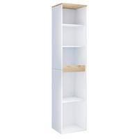 Badezimmerregal Cosila - Honigeiche/Weiss, Trend, Holzwerkstoff (40/180/35cm) - MID.YOU