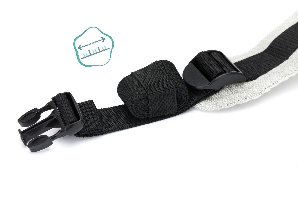 NOSIDEŁKO MC02-17 NATURAL - jasnoszary, Basics, tkanina (37/34cm) - Fillikid