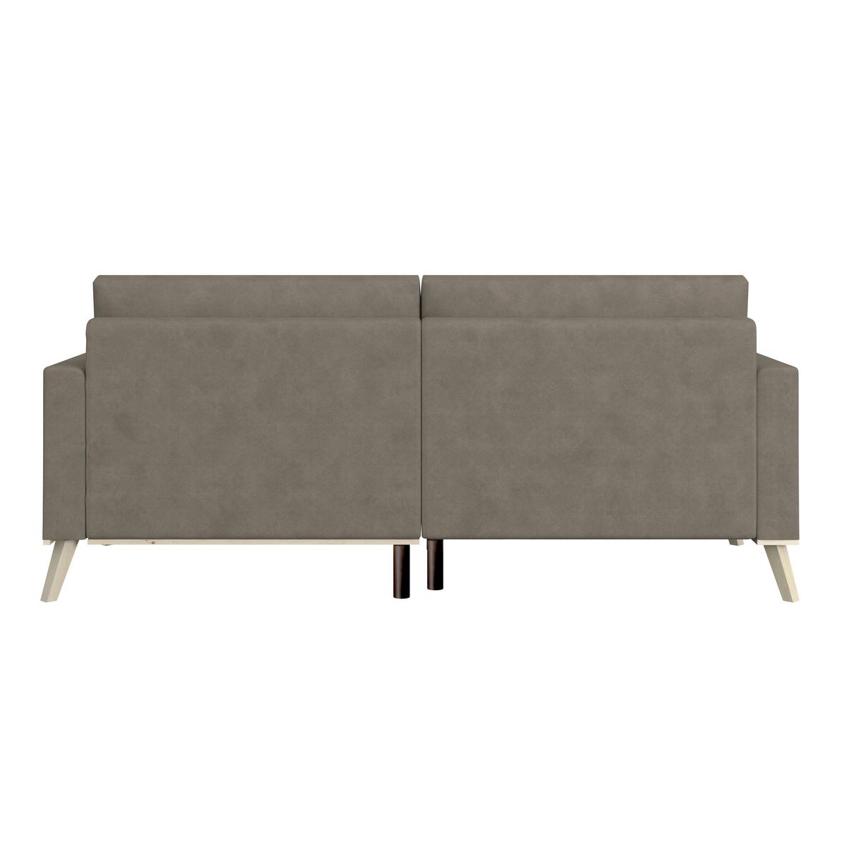 Kutna Garnitura Carini - boje hrasta/svijetlo smeđa, Basics, tekstil/drvo (222/152cm) - Modern Living