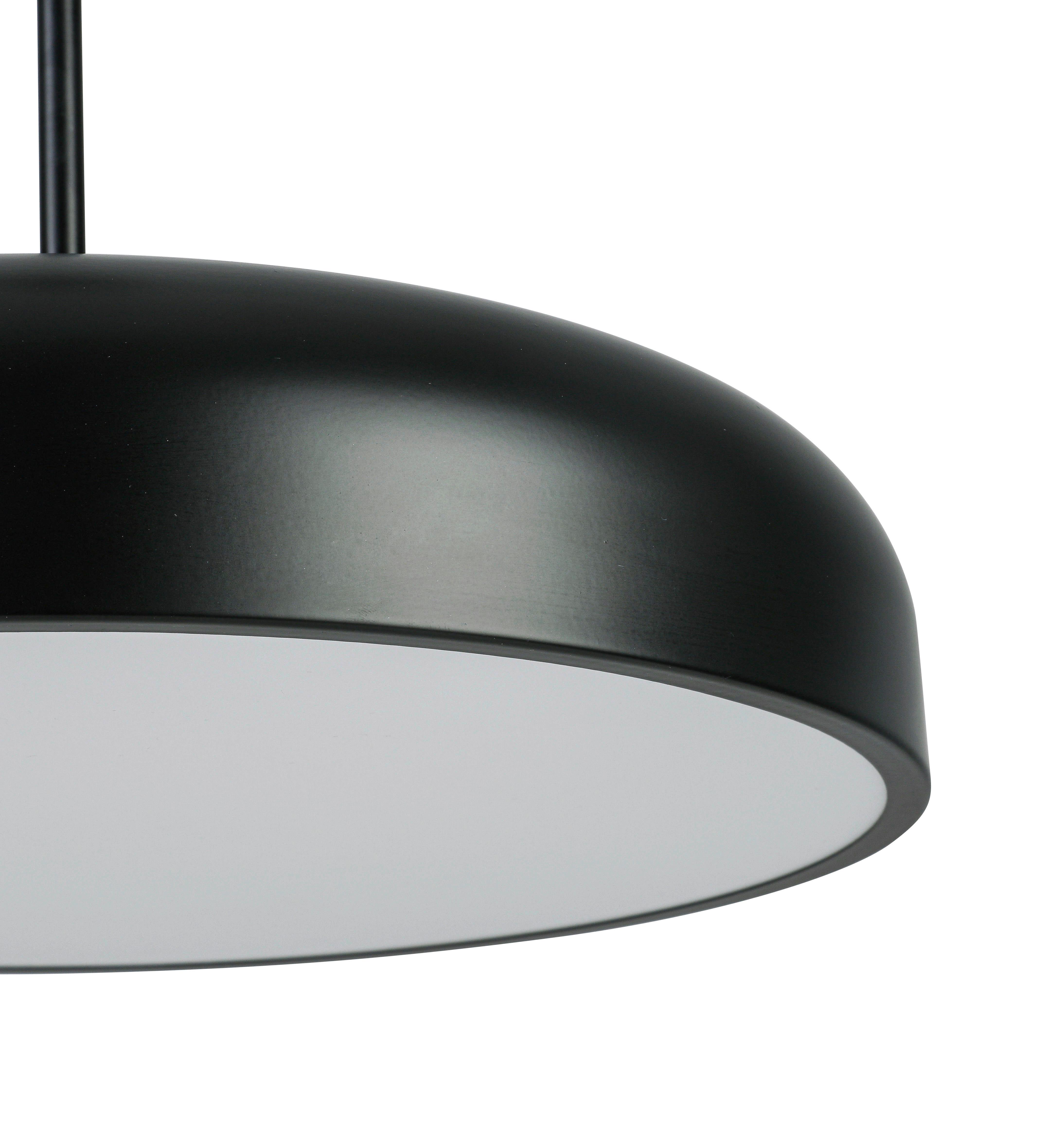 LED-HÄNGLAMPA MIKE - vit/svart, Modern, metall/plast (40/40/130cm) - Mömax
