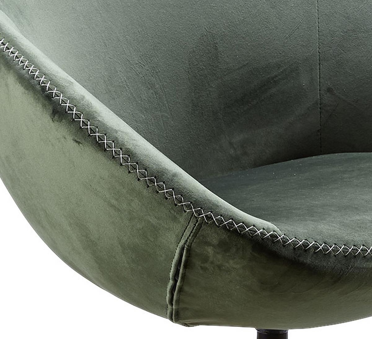 Fotelj Sarin - zlate barve/bela, Moderno, kovina/tekstil (70/79/70cm) - MID.YOU