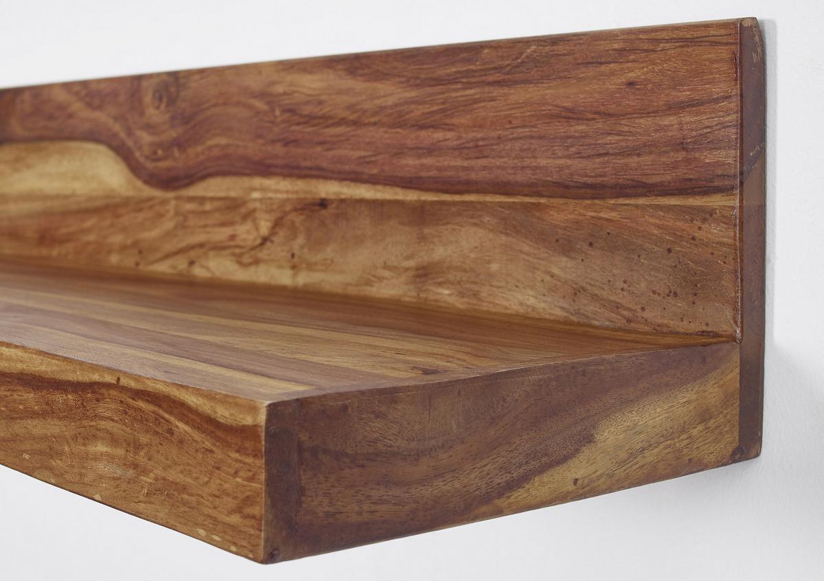 Wandregal in Sheeshamfarbe 'Mumbai' - Sheeshamfarben, MODERN, Holz (110/17/24cm) - MID.YOU