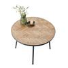 MATBORD BRANDON - svart/naturfärgad, Modern, metall/trämaterial (100/75cm) - Mömax