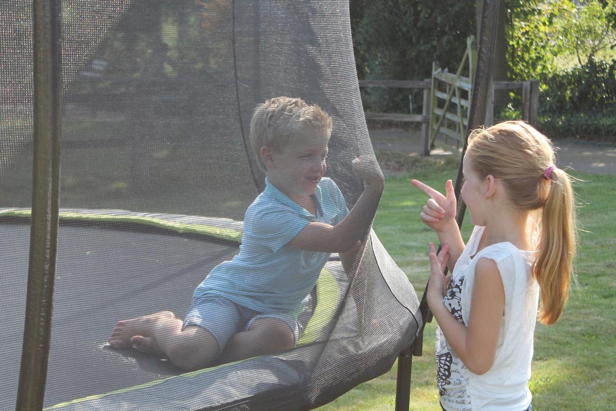 Trampolin Exit Schwarz ø ca. 427cm - Schwarz, KONVENTIONELL, Kunststoff/Metall (427/269cm) - EXIT Toys