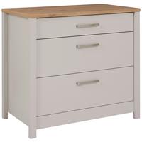 Kuhinjski Ladičar Sardegna - kašmir/srebrne boje, Romantično / ladanjski, drvni materijal/metal (100/92/60cm)