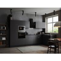 Kotna Kuhinja Z Aparati Oliver, 340x172cm - srebrne barve/siva, Design, kovina/leseni material (340/172cm) - Respekta