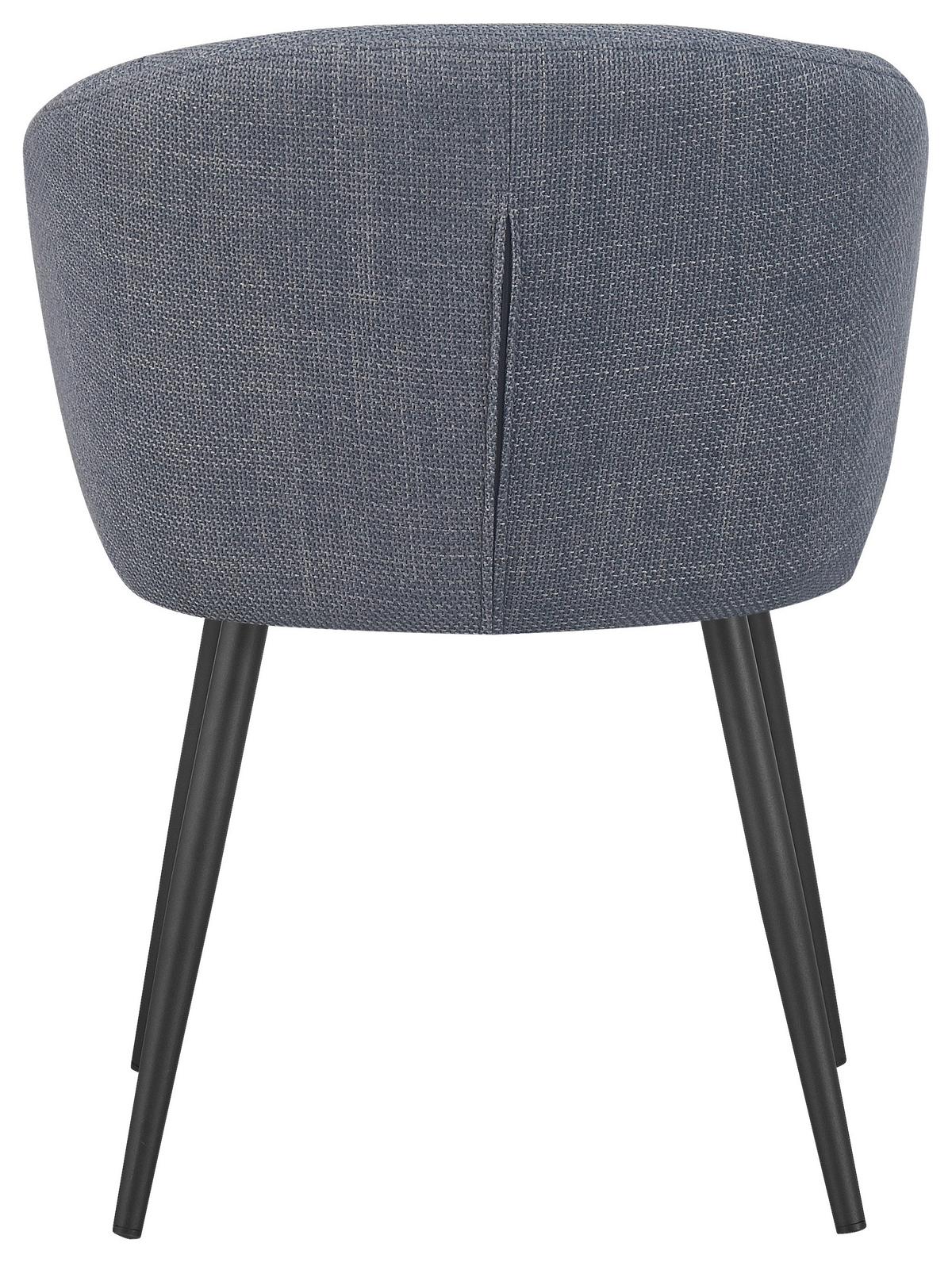 Stuhl Nala Grau - Schwarz/Grau, LIFESTYLE, Textil/Metall (57/76/60cm) - Mömax