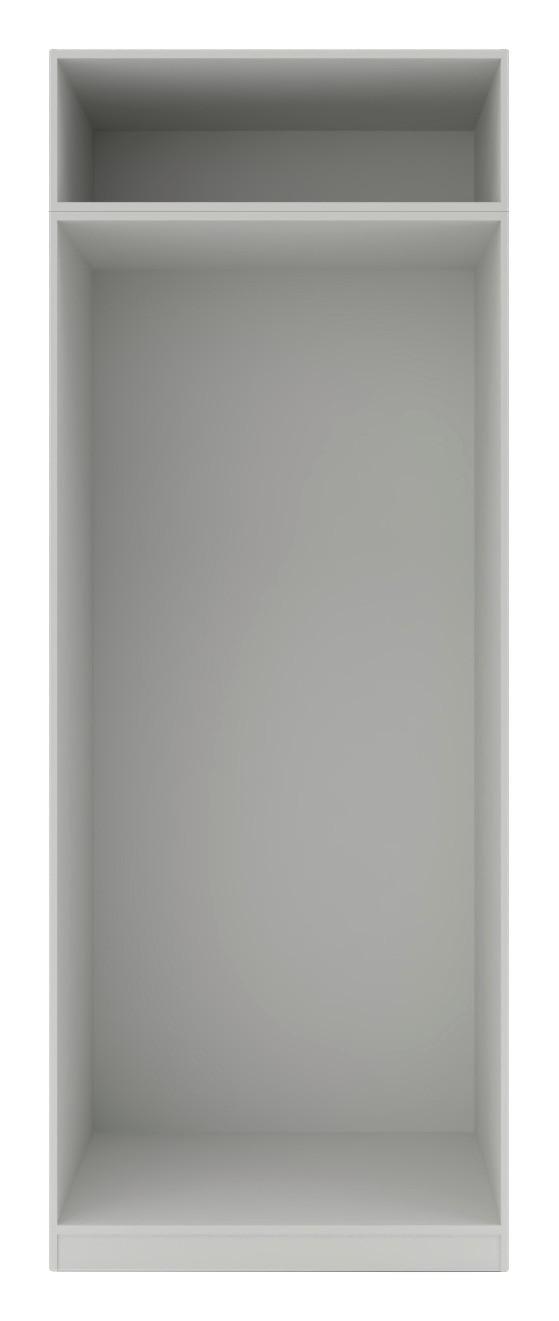 Kleiderschrankkorpus "UNIT" in Weiss - Weiss, Modern, Holzwerkstoff (91,1/242,2/56,5cm) - Based
