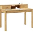 Schreibtisch in Eichefarben - Eichefarben/Schwarz, Holz/Metall (120/92/65cm) - PREMIUM LIVING