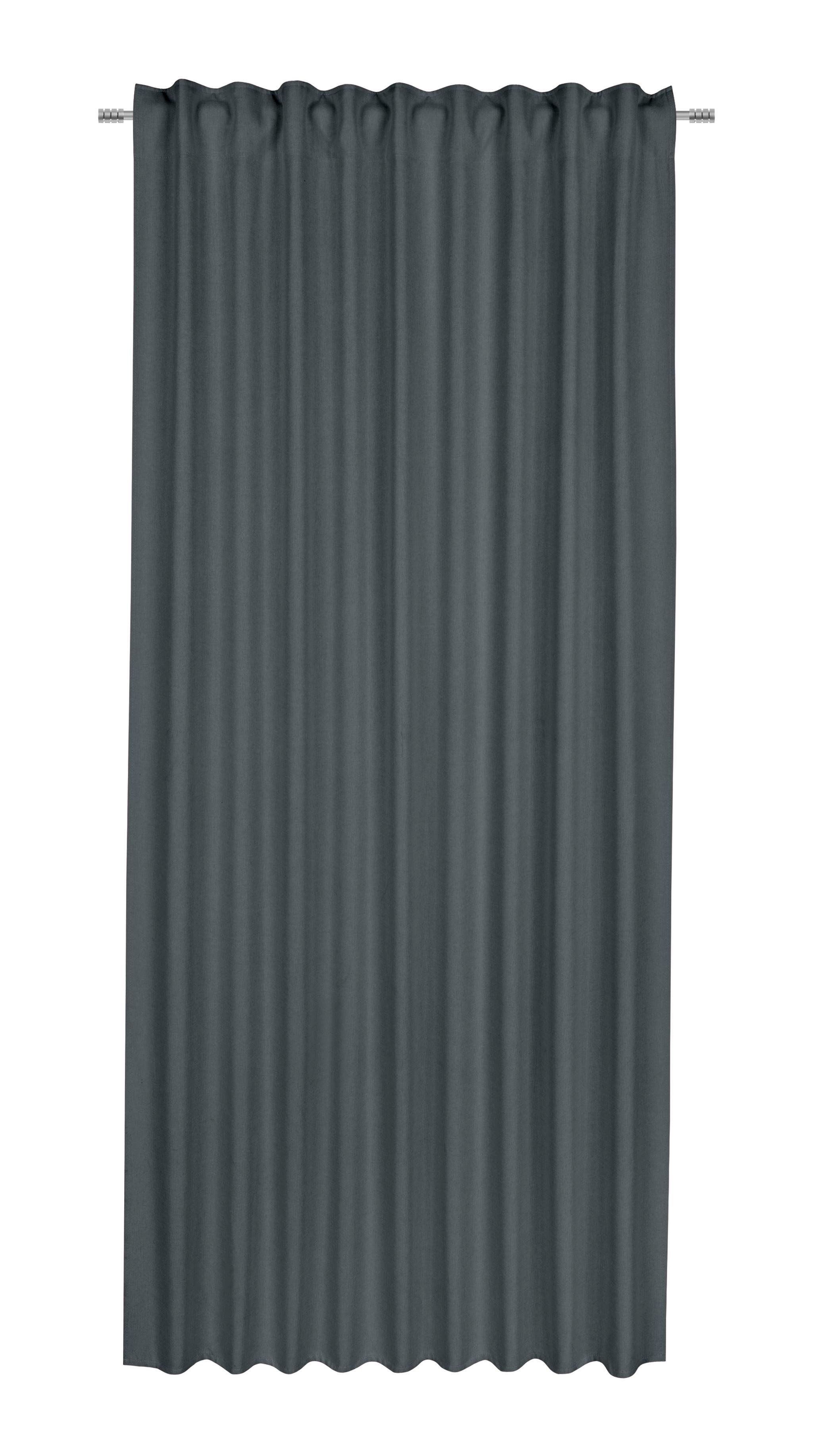 Készfüggöny Ulrich 145cm - antracit, Modern, textil (135/145cm) - Modern Living
