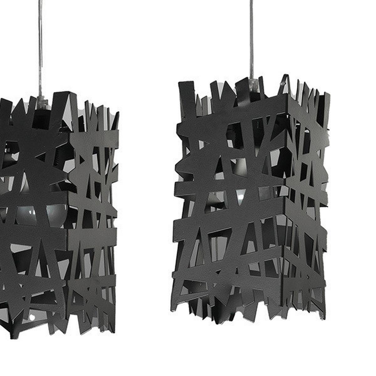Hängeleuchte Foresta Schwarz max. 22 Watt - Schwarz, Design, Metall (55/100cm)