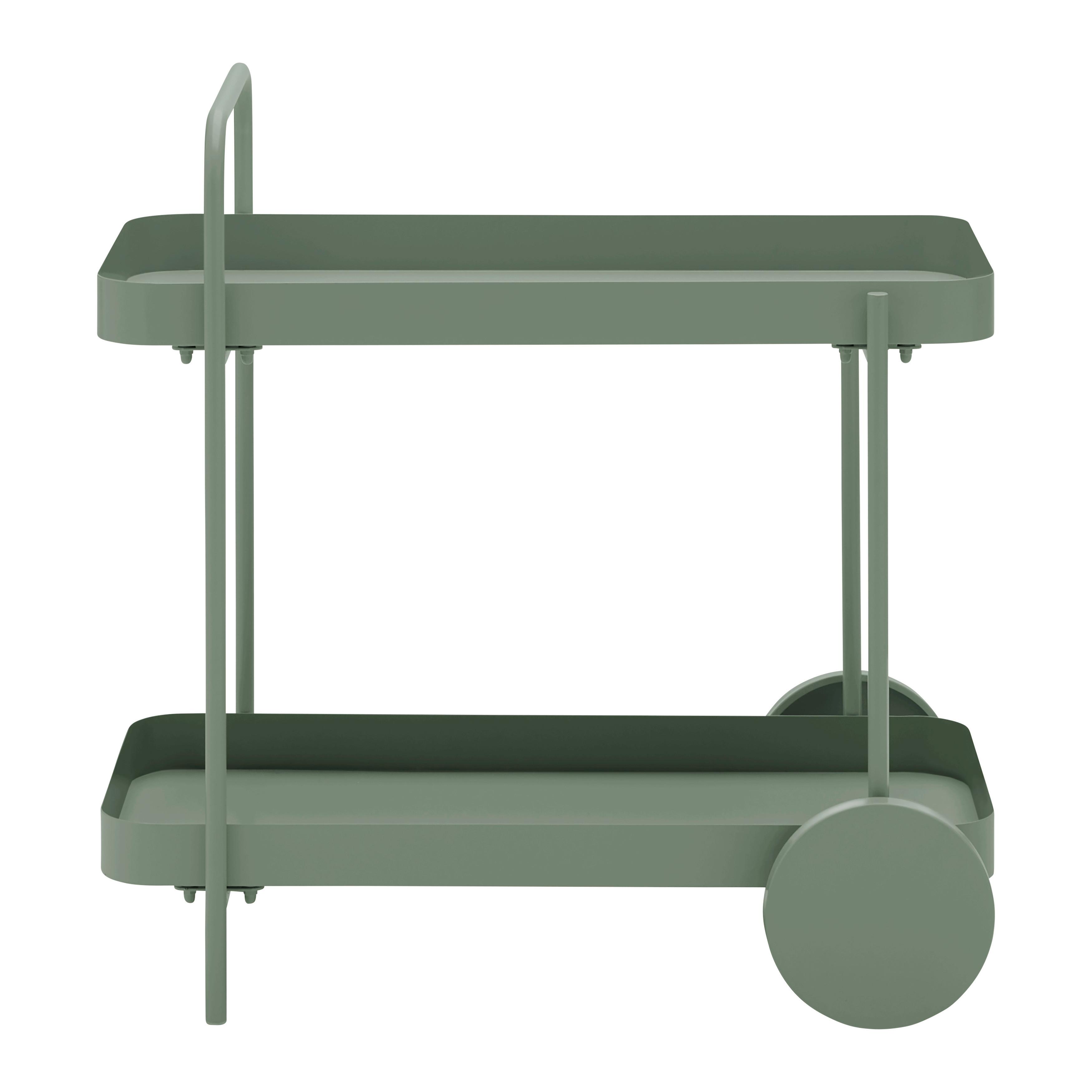 SERVERINGSVAGN DESINO -EXKLUSIV- - grön, Modern, metall (70/70/43cm) - Mömax