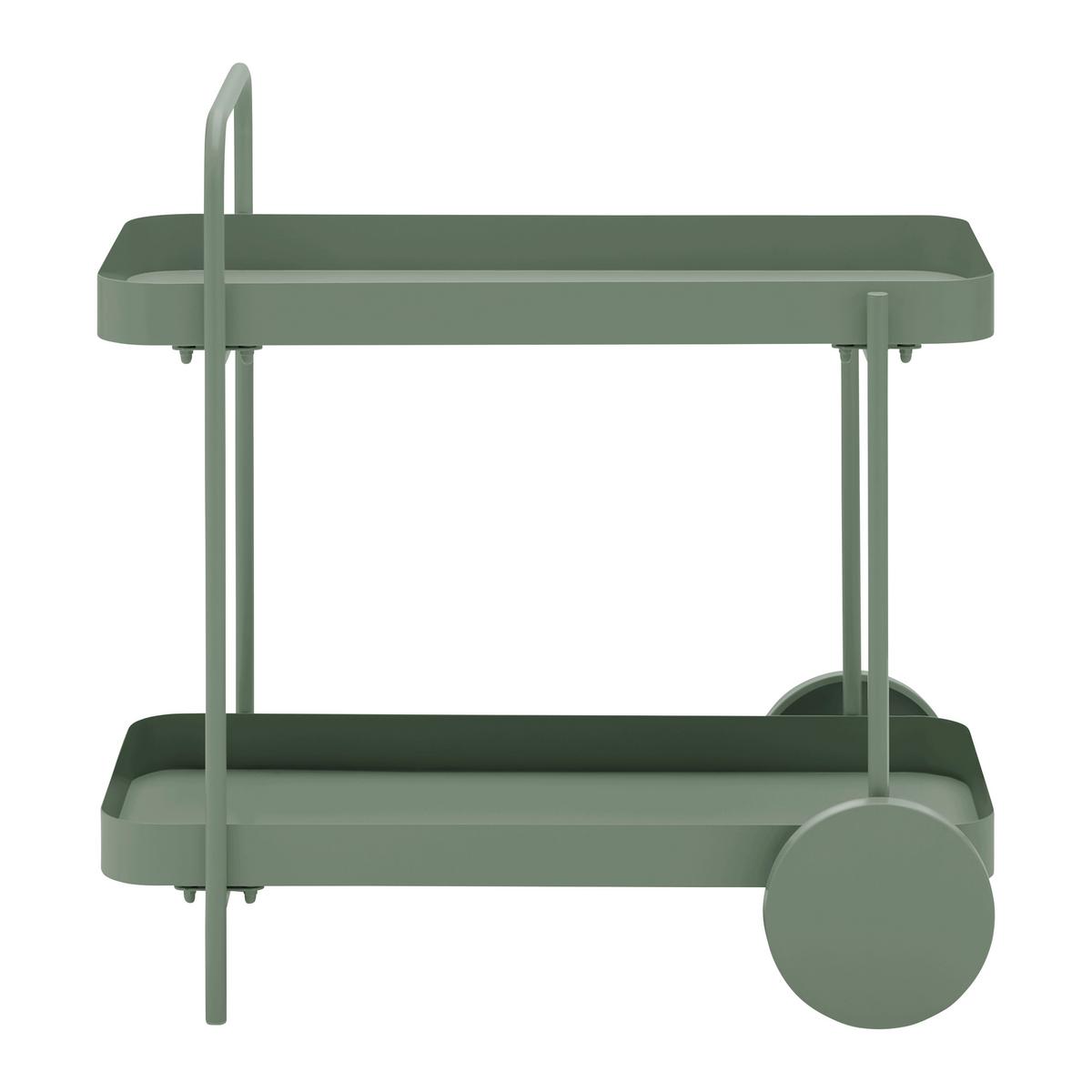 Kolica Za Serviranje Desino - zelena, Moderno, metal (70/70/43cm) - Modern Living