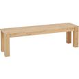 Sitzbank Akaziefarben Echtholz - Akaziefarben, KONVENTIONELL, Holz (160/45/40cm) - ZANDIARA