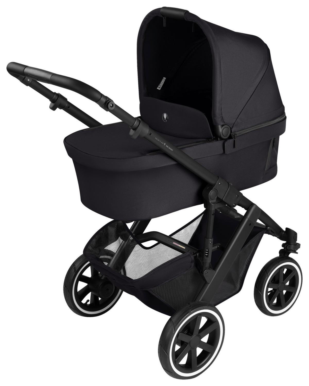 WÓZEK DZIECIĘCY - ZESTAW SALSA 5 AIR - czarny, Basics, metal/tkanina (63/118/95,5cm) - ABC Design