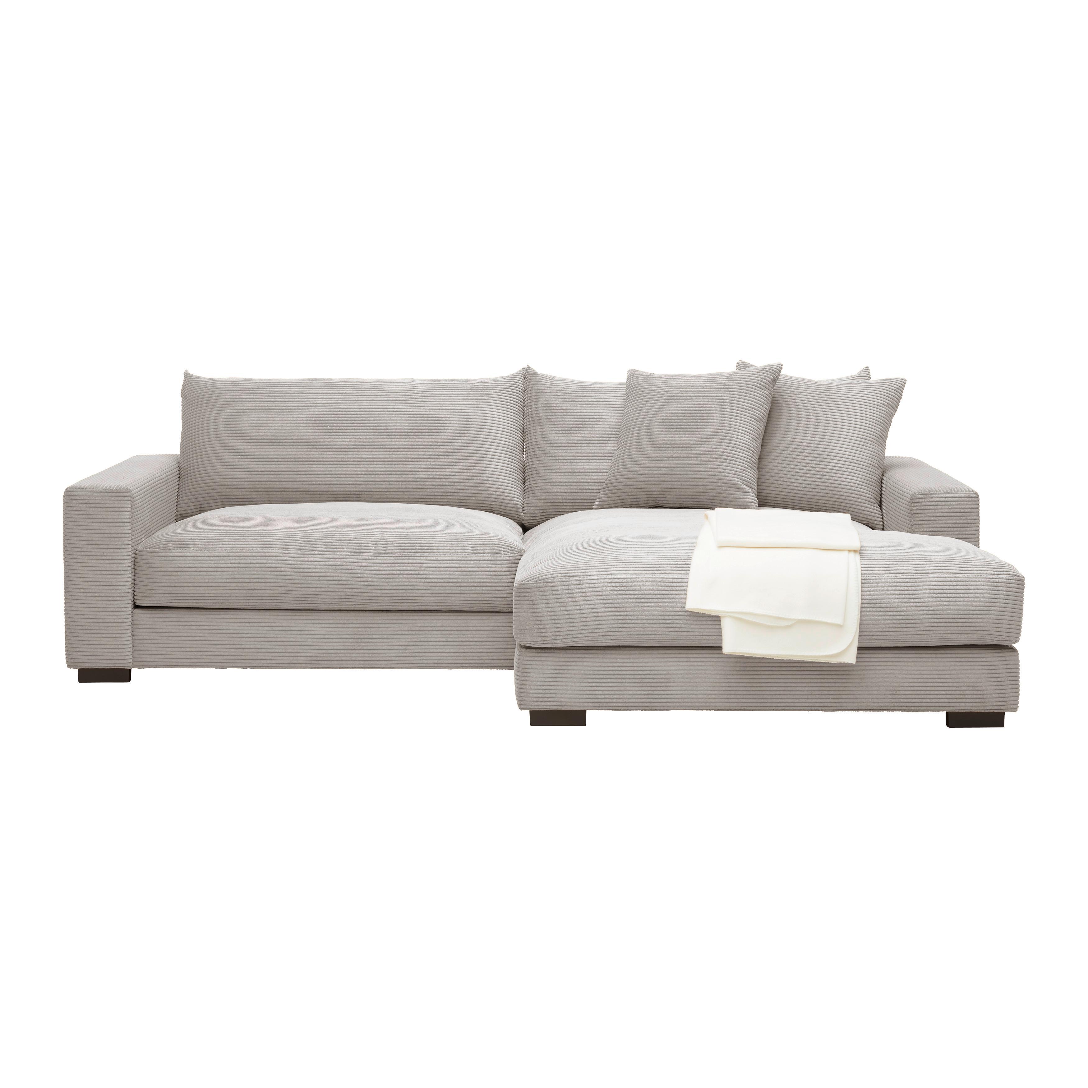 Ecksofa In Taupe - Taupe, Modern, Textil (265/180cm) - Mömax