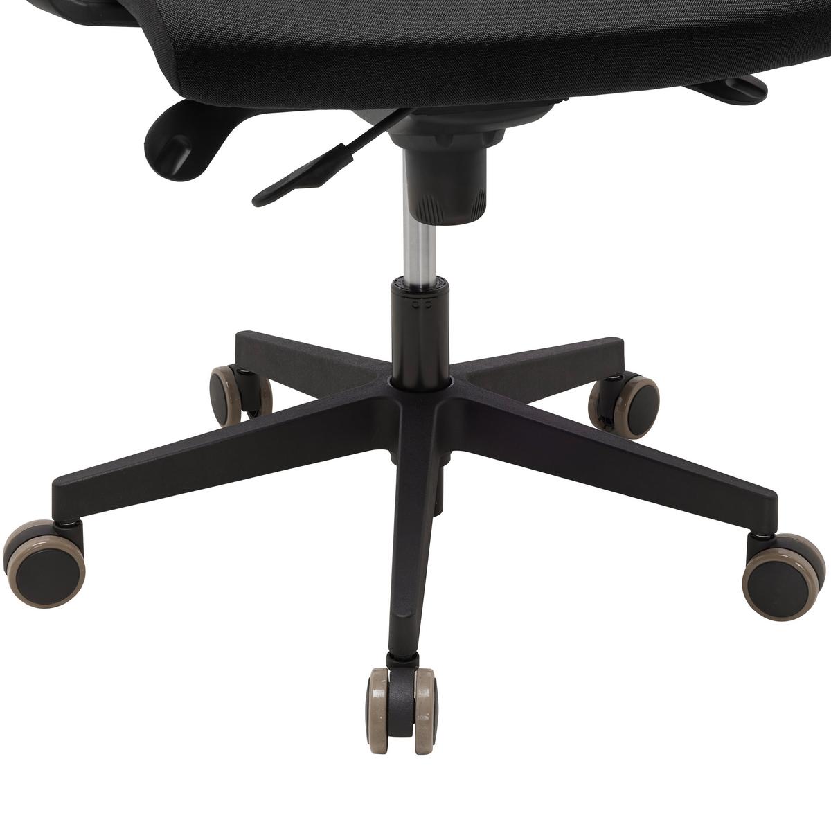 Chefsessel Boss VIP Schwarz - Schwarz, MODERN, Kunststoff/Textil (64/142/64cm) - Mömax