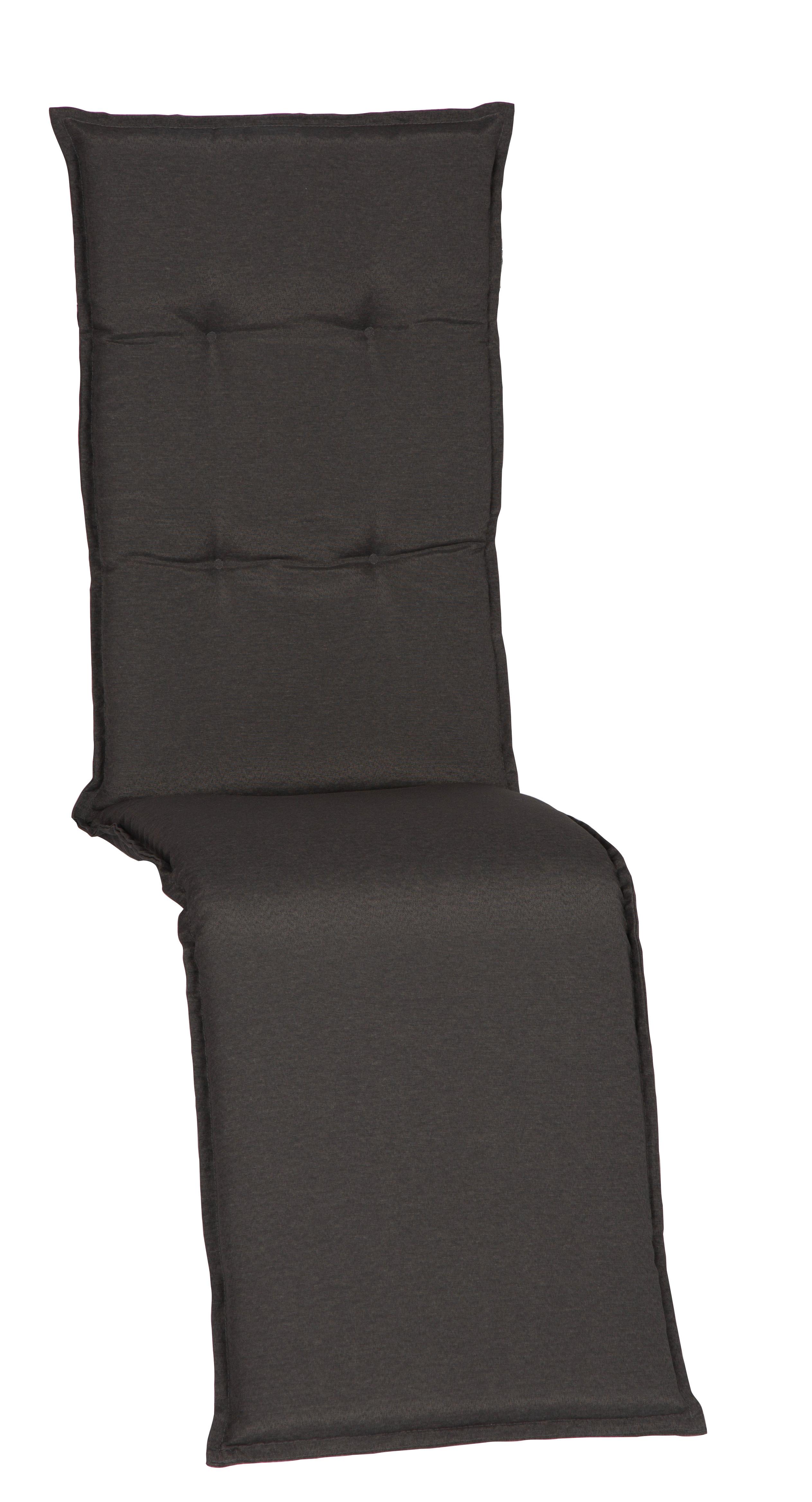 Relaxsesselauflage Trier ca.170x46x8cm Dunkelgrau - Dunkelgrau, Basics, Textil (170/46/8cm) - Gardenson