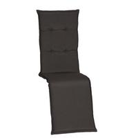 Relaxsesselauflage Trier ca.170x46x8cm Dunkelgrau - Dunkelgrau, Basics, Textil (170/46/8cm) - Gardenson