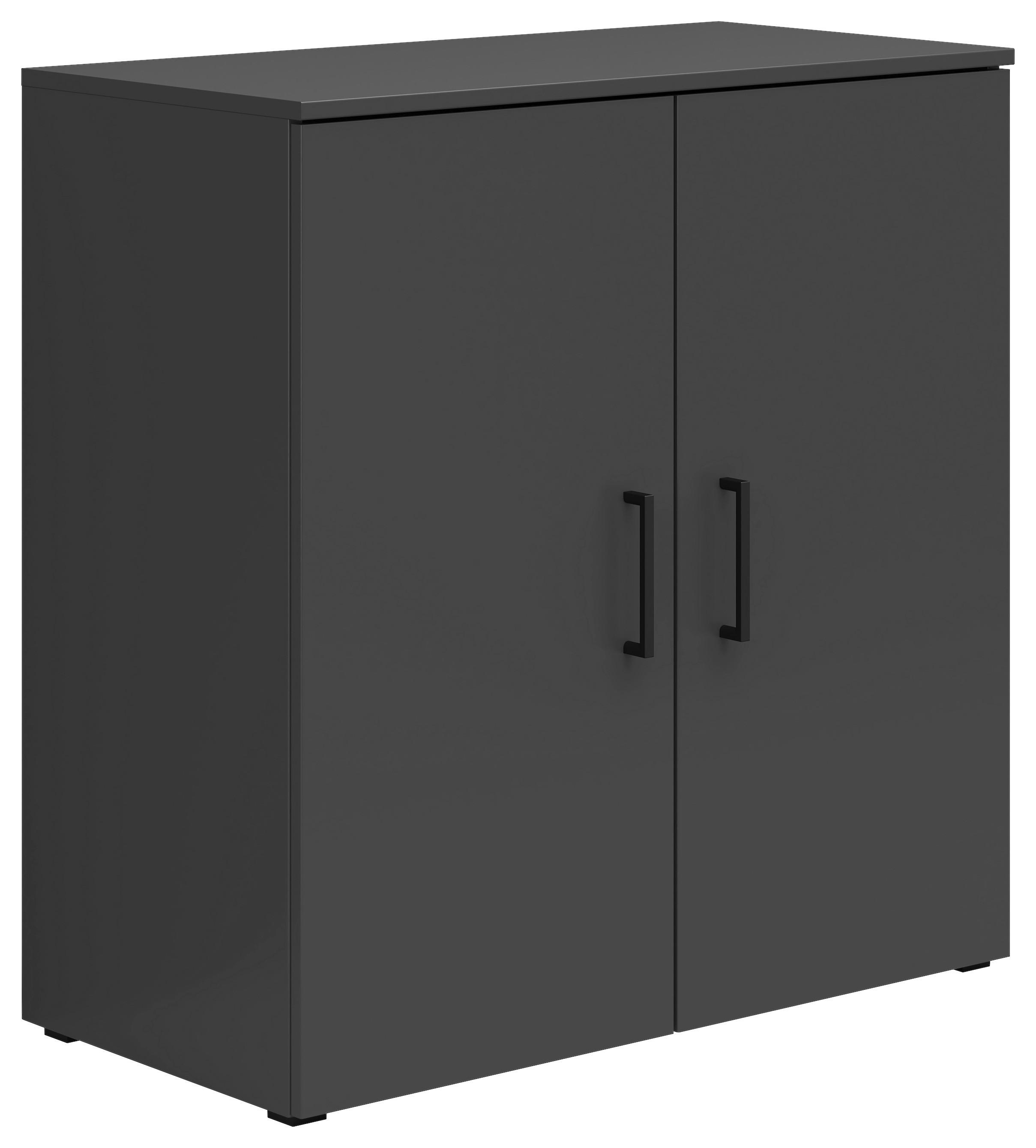 Komoda Multi - boje grafita/antracit, Moderno, drvni materijal/plastika (80/83/40cm) - Modern Living