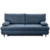 Trosjed Na Razvlačenje Virgo - plava/crna, Konvencionalno, tekstil/drvo (212/97/105cm) - Modern Living