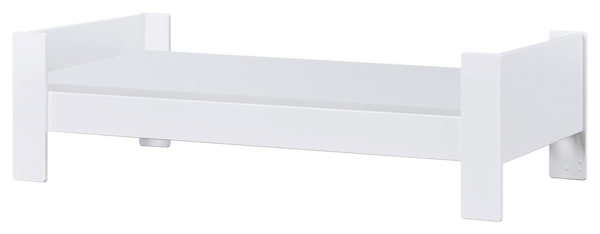 Kinder-/Juniorbett Weiß ca. 90x200 cm - Naturfarben/Weiß, MODERN, Holz/Holzwerkstoff (90/200cm) - MID.YOU