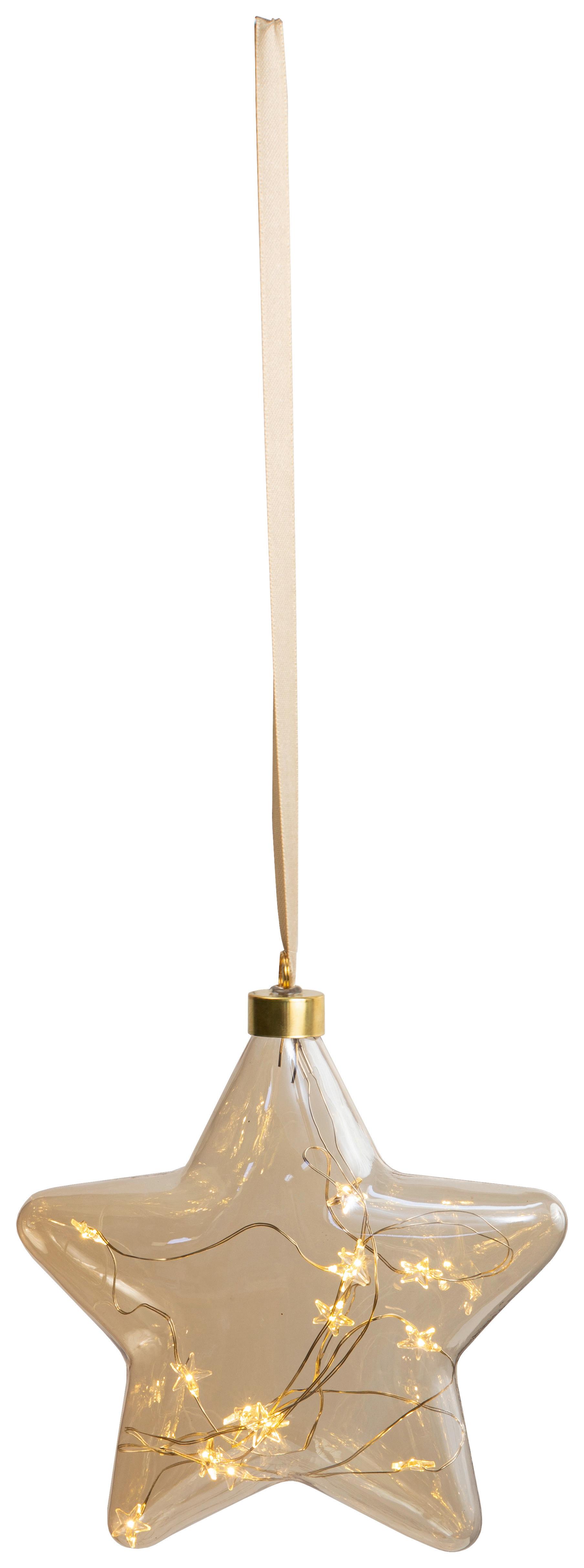 Dekostern Helen Bersteinfarben max. 0,6 Watt - Bernsteinfarben, Glas/Kunststoff (17,5/18/6cm) - Mömax