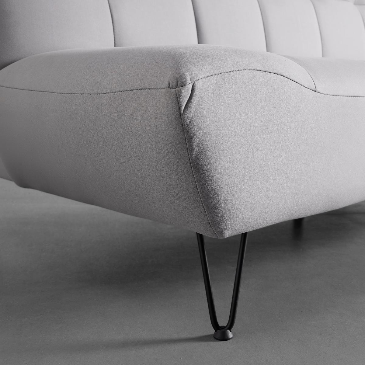 Canapea extensibila GELI - gri deschis, Modern, lemn/metal (192/88/97cm) - Bessagi Home