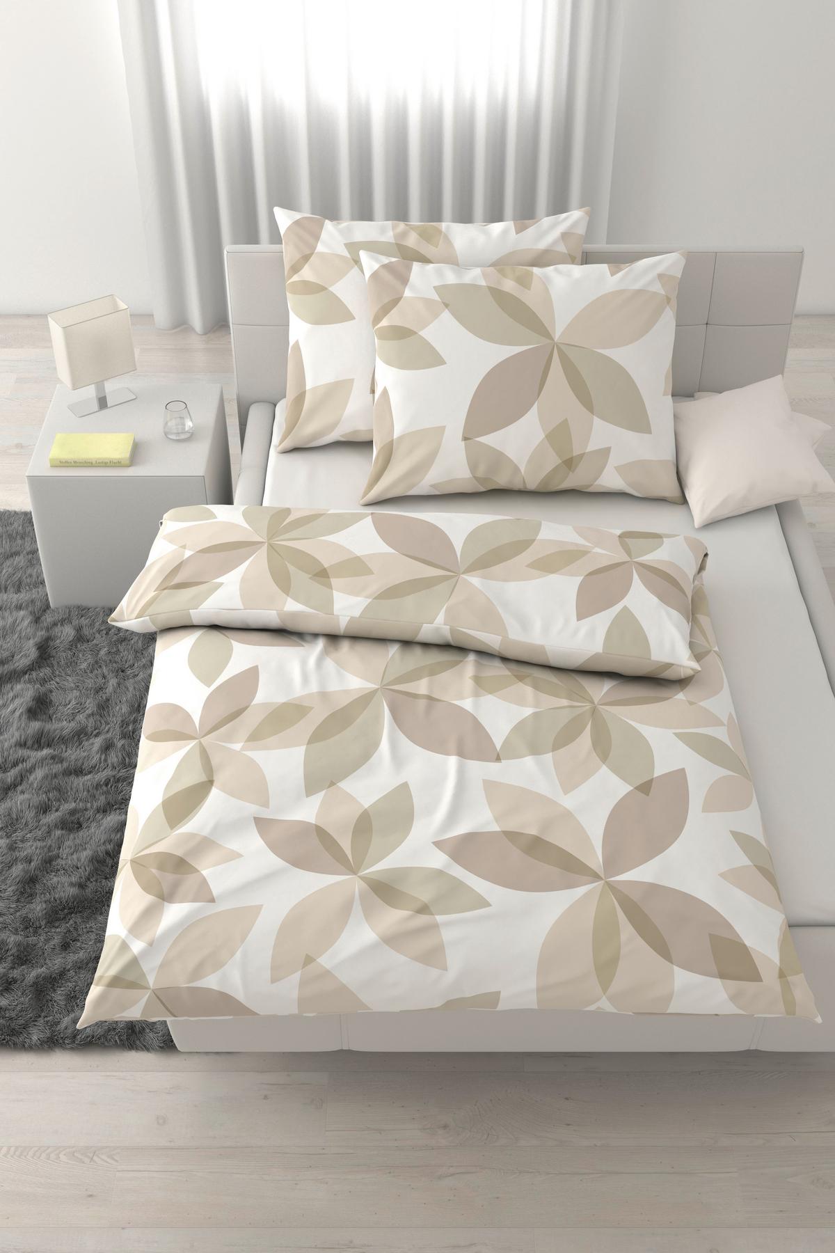 Posteljina Yuki Xxl 200x200/2x60x80cm - bež, tekstil (200/200cm) - Mömax