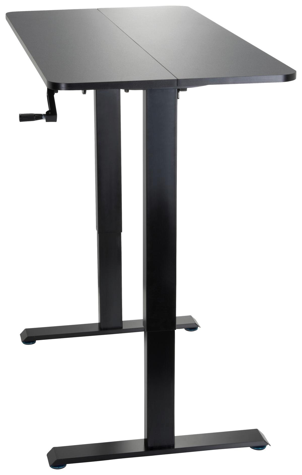 Dvižna Miza Stand Cr, Črna - črna, Moderno, kovina/leseni material (120/74/60cm) - MID.YOU
