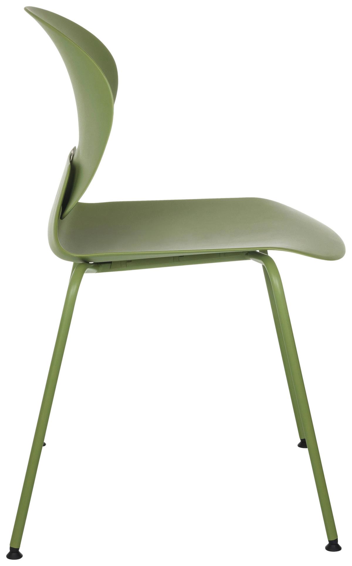Konferenčni Stol T36 Vi, Zelena - zelena, Moderno, kovina/umetna masa (56/80/54cm) - MID.YOU