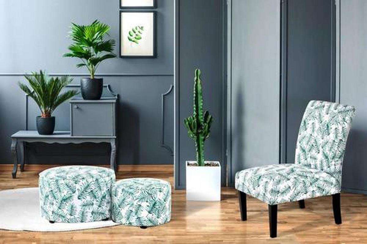 Ülőkeszett Rjgfn - fehér/zöld, Basics, műanyag/textil (45+58cm) - Kayoom