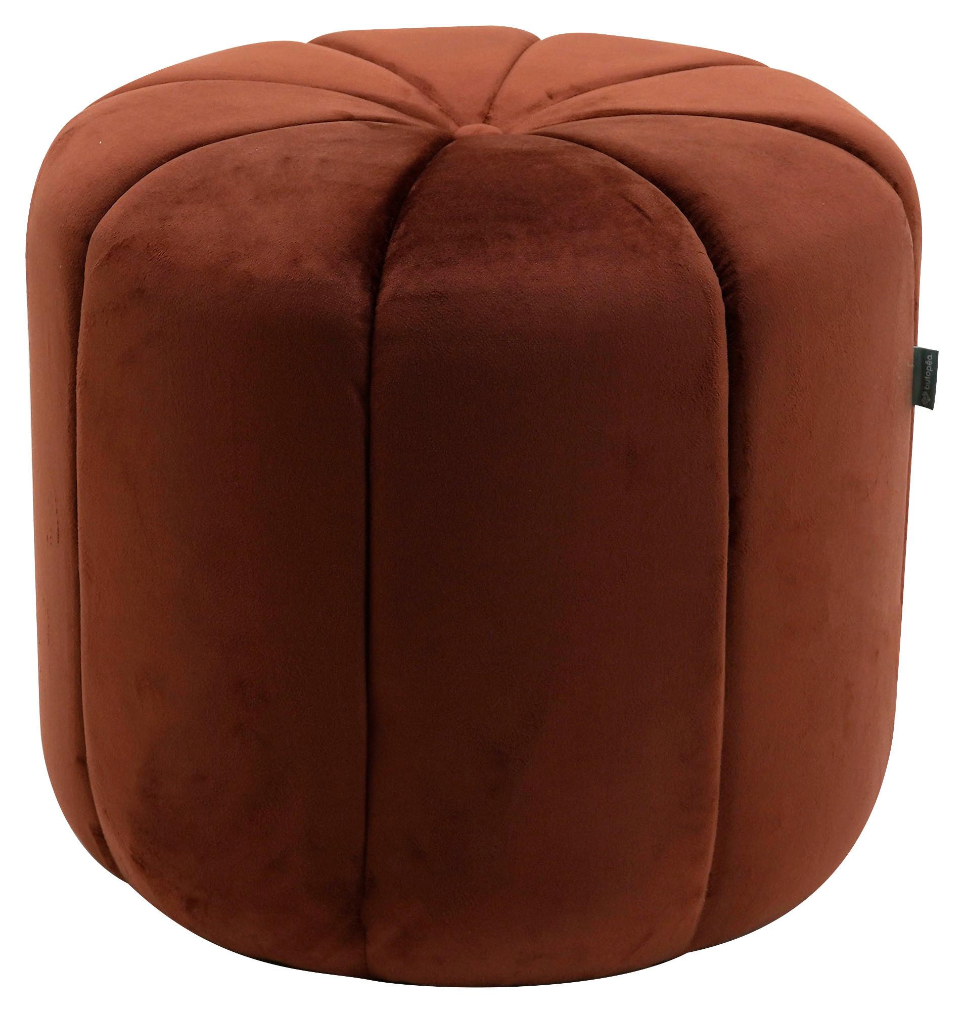 Ülőke Deho - terrakotta, Modern, textil/fa (45/40cm)