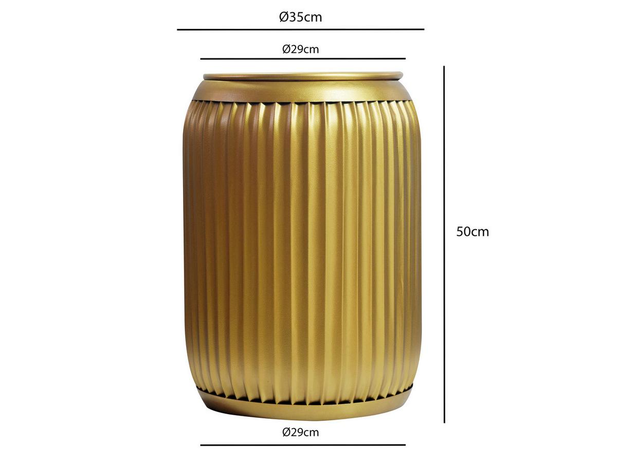 Masă Auxiliară Wl7.481 - auriu, Design, metal (35/35/50cm) - Livetastic