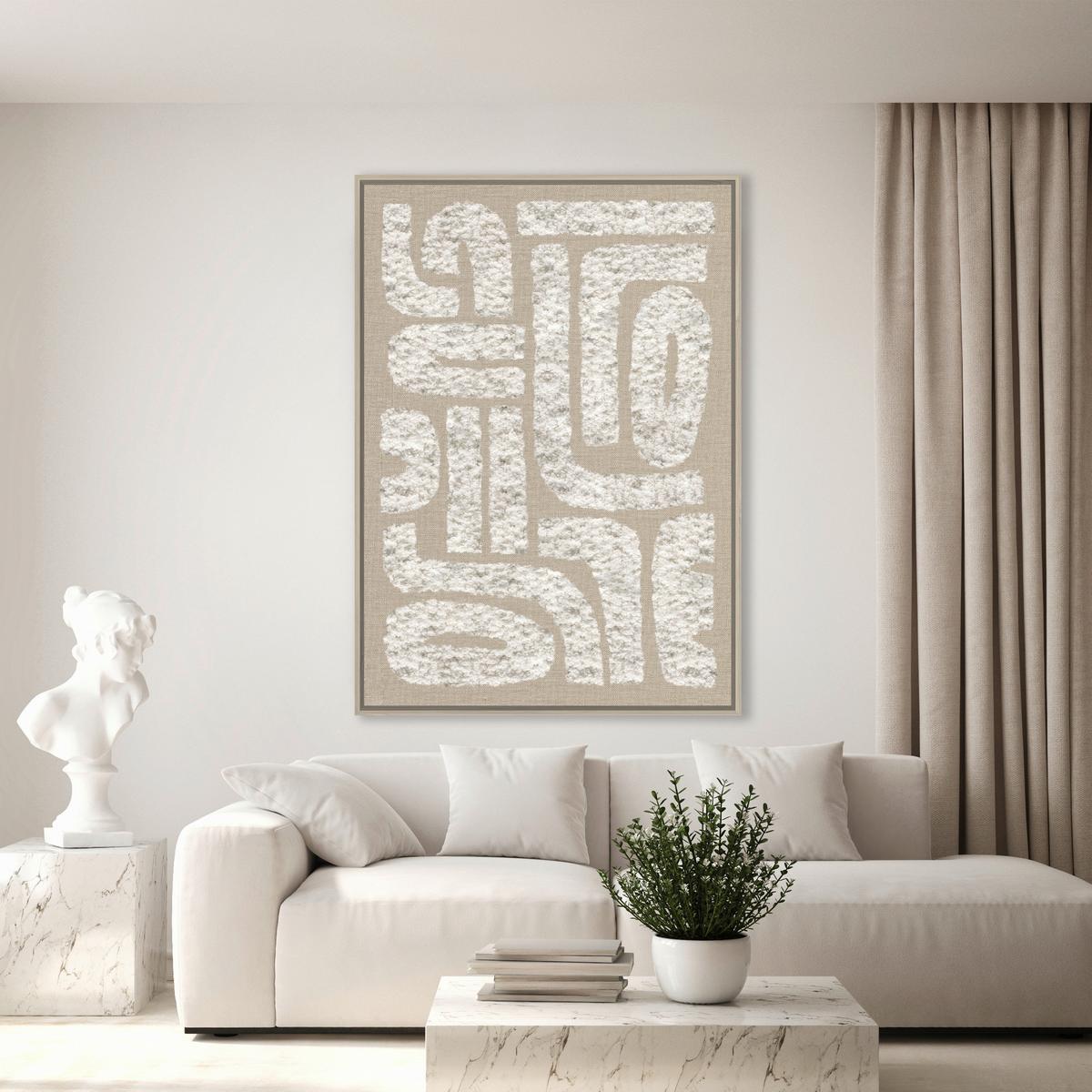 Keilrahmenbild Denise ca. 100x140cm - Beige/Naturfarben, MODERN, Holz/Kunststoff (100/140cm) - Mömax