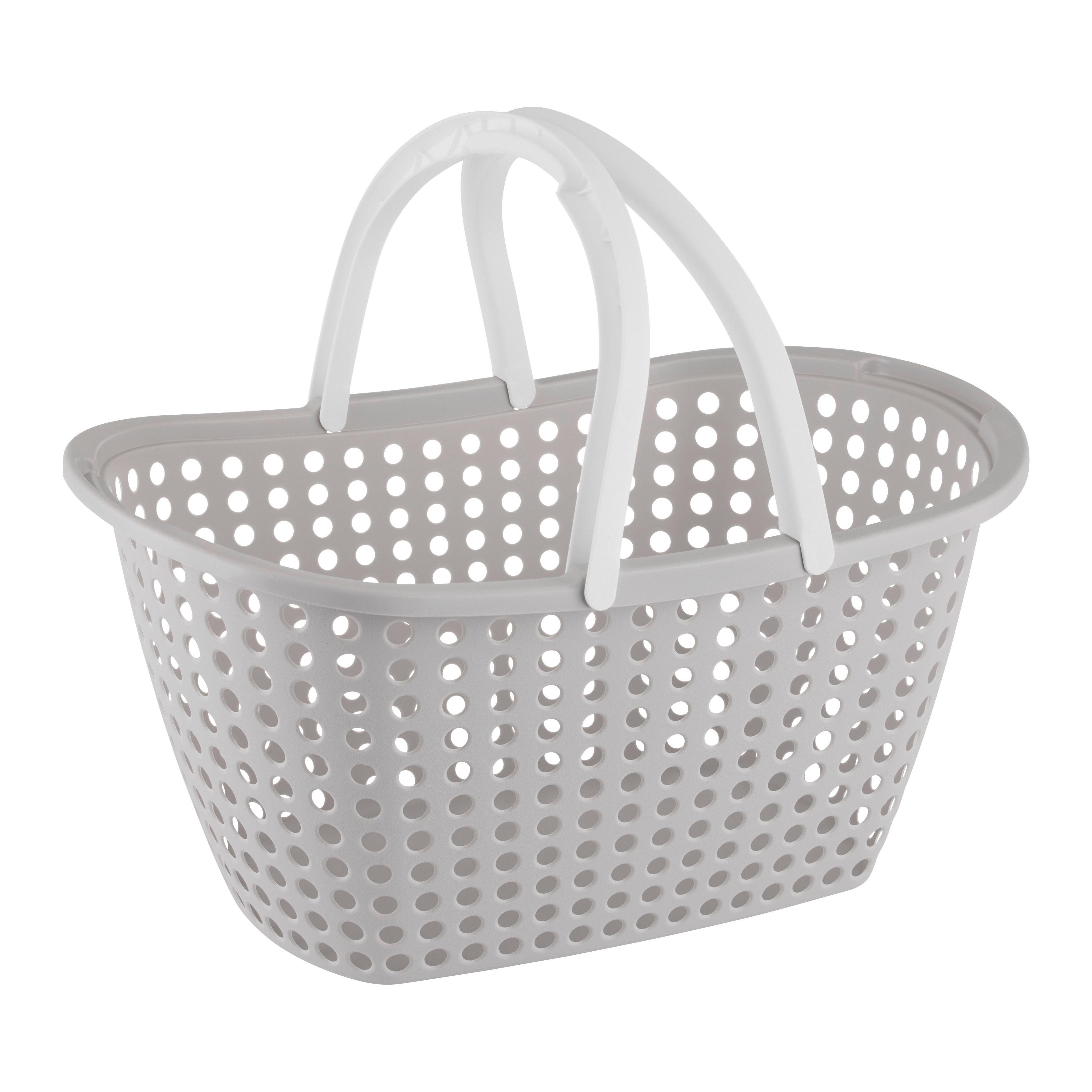 Nakupovalna Košara Anna - sivobež, Konvencionalno, tekstil (31/22/44cm) - Mömax