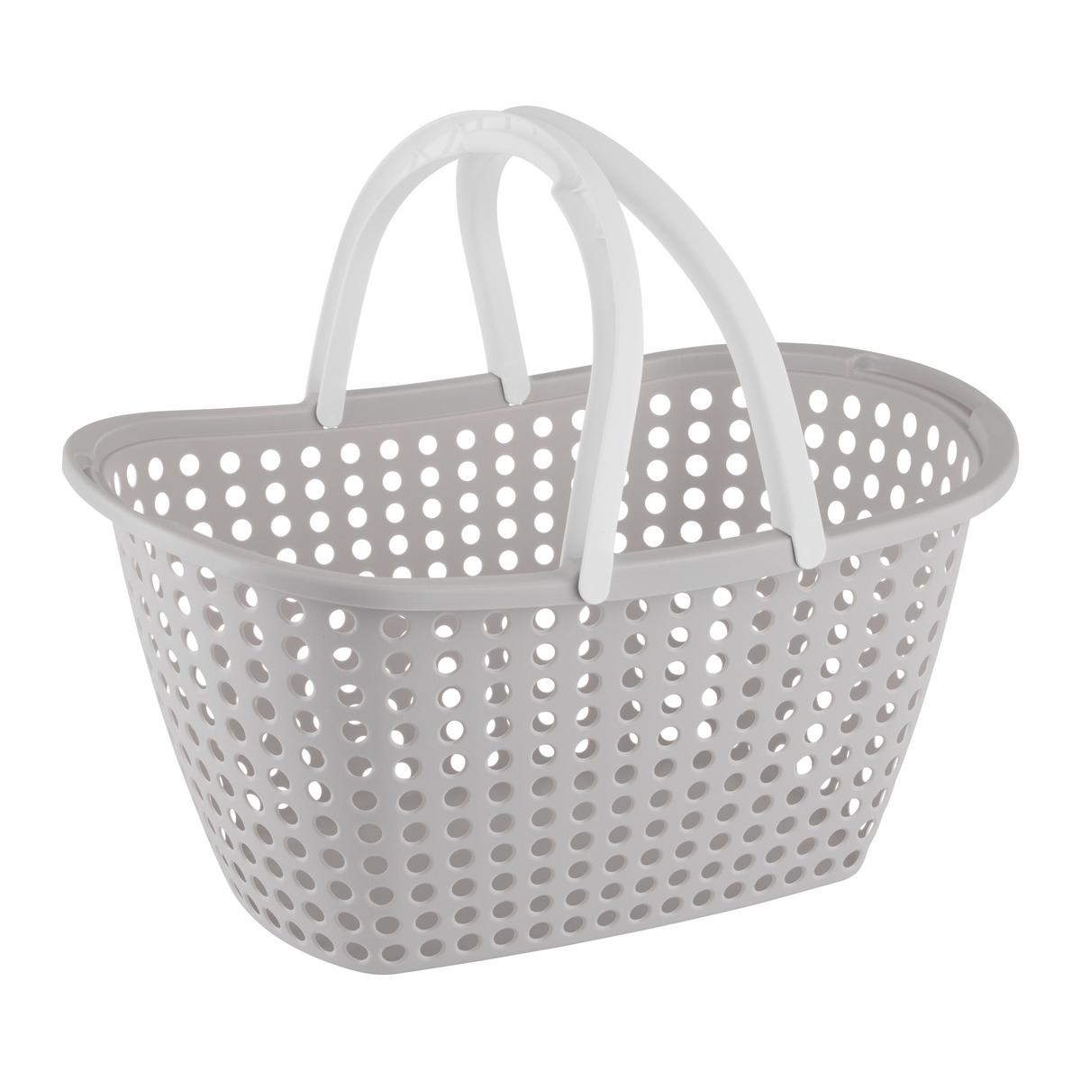 Nakupovalna Košara Anna - sivobež, Konvencionalno, tekstil (31/22/44cm) - Mömax